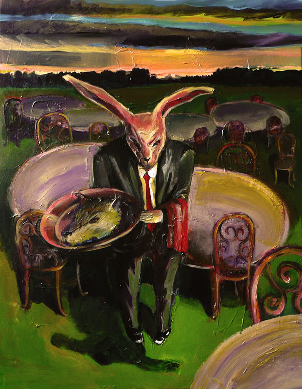 Rabbit - acryl on canvas - 70x50cm